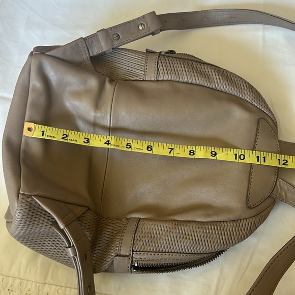 Frye Lena perforated leather backpack, taupe - Picture 11 of 13